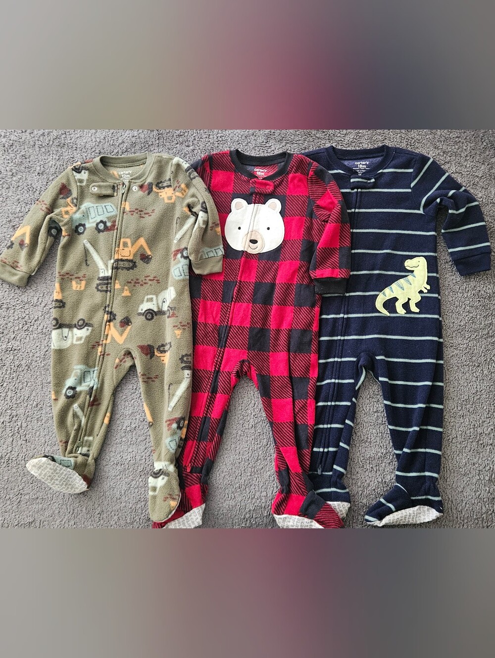 Carters Fleece Pajamas Set Of 3